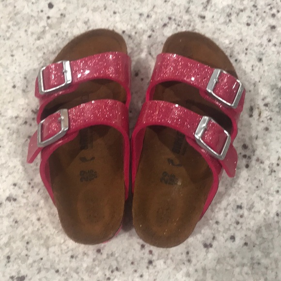 glitter pink birkenstocks